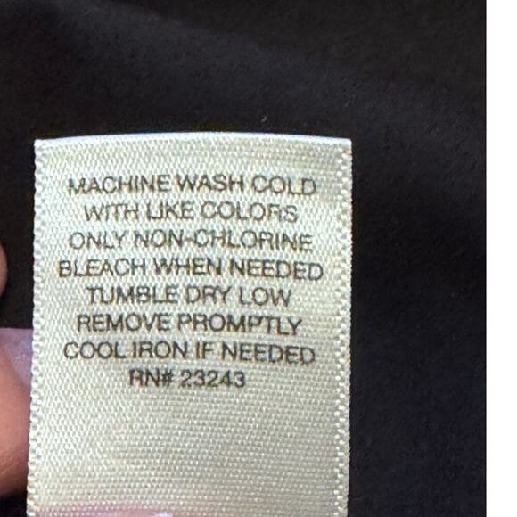 New York & Company Black Long Sleeve Button Down Long Sleeve Shirt Blouse Sz XL - Picture 10 of 10